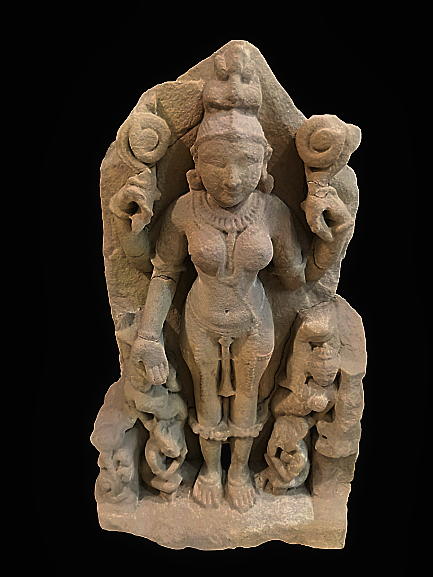 Sandstone Statue of Goddess Durga - 4099